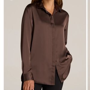 Relaxed Button Up Tall Blouse